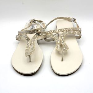 DB (David's Bridal) Studio Rhinestone Sandals Size 10M.  S959